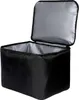 A black insulated bag with its lid open, showing the silver interior. Náhled obrázku produktu