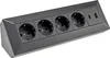 4-fach Steckdosenblock, USB-A+C, schwarz, Aufbaumontage, Produktbild-Vorschau 10
