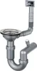 Siphon für Stahlspülbecken, 1-Becken - 3,5" Abfluss Produktbild-Vorschau 1