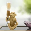 Mauro Ferretti Tischlampe Affe E27 17x14,5x25 cm gold Produktbild-Vorschau 8