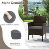 Zestaw mebli ogrodowych z polyratanu COSTWAY, meble Podgląd zdjęcia produktu 6