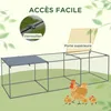 PawHut Enclos poulailler cage clapier extérieur 3 m² pour Voir les images du produit 4