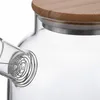 Teiera in vetro Relaxdays, coperchio in bambù, 1,8 litri, Anteprima dell’immagine prodotto 6