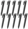 A collection of ten identical gray garden stakes arranged in two rows of five. Anteprima dell’immagine prodotto