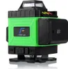 A green and black 4D 16-line laser level device is shown against a white background. Náhled obrázku produktu