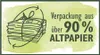 A graphic illustrating packaging made from recycled paper. Produktbild-Vorschau