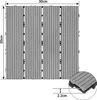 LZQ 11 kusů 30x30cm WPC dlaždice, 6m2 balkonové dlaždice Náhled obrázku produktu 2