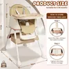 Hochstuhl Baby 2 in 1 mit Rollen, Höhenverstellbar Produktbild-Vorschau 2
