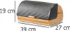 Zeller Present Brotkasten Bamboo/Metall 39x27x19cm, Rund, Produktbild-Vorschau 8
