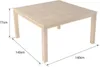 Table carrée 140cm en teck JAVA Voir les images du produit 3