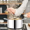 Joyfair 3-Lagiger Edelstahl Nudeltopf 26cm mit Glasdeckel Produktbild-Vorschau 5