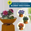 Hoberg LED Pflanzsäule 3D Schmetterling-Design Rost-Optik Produktbild-Vorschau 3