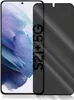 A screen protector is placed over a smartphone screen. Produktbild-Vorschau