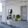 KOTARBAU® Pflanzkübel Blumenkübel Beige Fiberclay Ecolite Produktbild-Vorschau 8