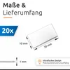 ECENCE Neodym Magnete 20 Stück - selbstklebend - 20x10x1mm Produktbild-Vorschau 4
