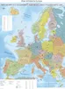 GeoMetro Europakarte mit Laminierung und Holzleisten zum Produktbild-Vorschau 3