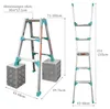 Aluminium telescoopladder, 2x2 sporten, multifunctionele Productafbeelding-voorbeeld 2