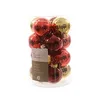 16 Stück Rote-Goldene Glänzende Glaskugeln Ø3,5 cm - Produktbild-Vorschau 7