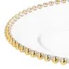 HOMLA Talerz GOLDEN BALLS szklany 33 cm Podgląd zdjęcia produktu 4