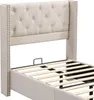 Polsterbett(Beige)mit Lattenrost und Kopfteil, Produktbild-Vorschau 8