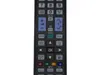 A close-up view of a black TV remote control against a white background. Anteprima dell’immagine prodotto