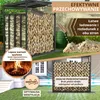 Stojak na drewno opałowe 185x105x185 cm ocynkowany z dachem Podgląd zdjęcia produktu 3