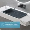 doporro Waschbecken Einbauwaschbecken 60x38x12cm Anthrazit Produktbild-Vorschau 5