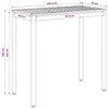 vidaXL Tuinbar-tafel, natuurlijke kleur en zwart, 108,5 x Productafbeelding-voorbeeld 8