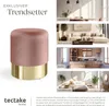 tectake® Sitzhocker mit Stauraum Sarina in Samtoptik Produktbild-Vorschau 8