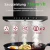LEVIVO A+++ Dunstabzugshaube 60cm Umluft & Abluft mit 750 Produktbild-Vorschau 2