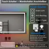 Badspiegel mit RGB 70×50cm Kalt/Neutral/Warmweiß dimmbar Produktbild-Vorschau 5