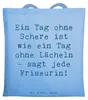 Mr. & Mrs. Panda Tote Bag Spruch Friseurin Schere - Sky Produktbild-Vorschau 1