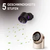 Stolní a nástěnný ventilátor, černý, s baterií, 5 Náhled obrázku produktu 6