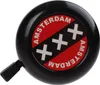 zvonček na bicykel amsterdam 50 mm čierny/červený Náhľad obrázku produktu 2