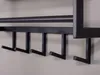 Appendiabiti da parete in metallo nero 70x20x20 cm Anteprima dell’immagine prodotto 4