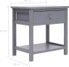 Nachttisch Grau 40×29×42 cm Paulownia Holz Produktbild-Vorschau 6