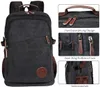 Rucksack Herren Canvas Schulrucksack Studenten Rucksack Produktbild-Vorschau 3