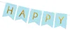 Banner Happy Birthday, modrý 15x175cm Party Deco Náhľad obrázku produktu 2