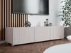 A modern living room with a TV stand and a large television. Produktbild-Vorschau