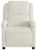 Sillón de relax de color crema, tapizado en terciopelo, Vista previa de la imagen del producto 3