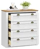 Kommode BOLTON aus Massivholz in weiß/braun, Sideboard mit Produktbild-Vorschau 4
