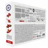 The image shows the back of a product box for a construction toy set, displaying various components and illustrations of possible models that can be built. Voir les images du produit