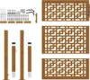 vidaXL Záhradná brána 100x150 cm z odolnej ocele s krížovým Náhľad obrázku produktu 5