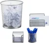 Relaxdays Schreibtisch Organizer 4er Set Metall, Produktbild-Vorschau 1