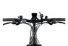 Close-up view of the handlebars and front of an electric mountain bike. Produktbild-Vorschau