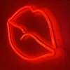 Lumière LED NEON, lampe murale décorative, lèvres rouges, Voir les images du produit 3