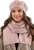 Vivisence damen baskenmütze eleganter wintermütze und schal Produktbild-Vorschau 1