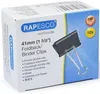 RAPESCO Foldback-Klammern Breite: 41 mm schwarz 10 Stück Produktbild-Vorschau 3