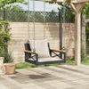 vidaXL Wiszący fotel z poduszką czarny 63x62x40 cm z Podgląd zdjęcia produktu 3