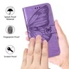 iPhone 15 Pro Max Hülle, Schmetterling Prägung Flip Leder Produktbild-Vorschau 6